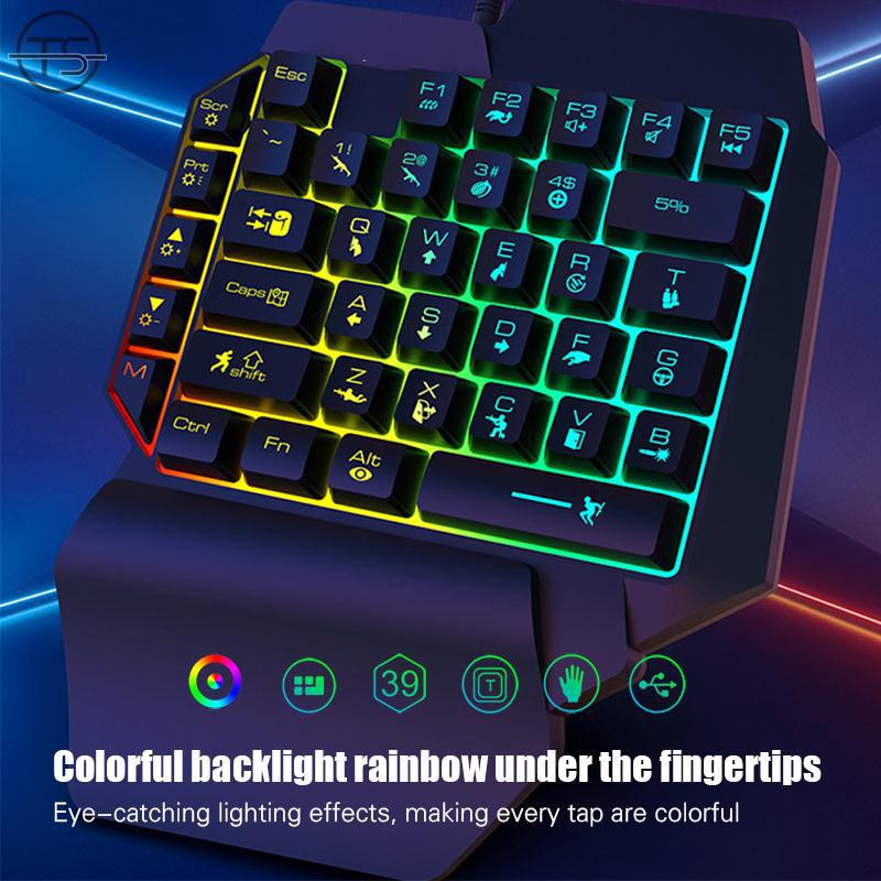 SONG Game Keypad One-Hand Keyboard USB 35 KEYS Esport