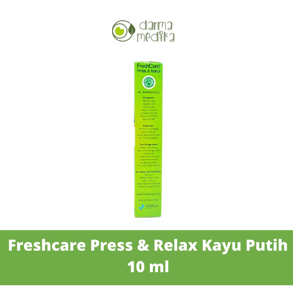 Freshcare PRESS &amp; RELAX Minyak Kayu putih 10ml 10 ml