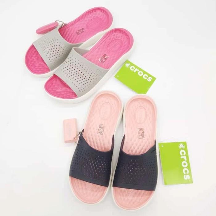 Sandal Crocs Pria Literide Slide Man Restock