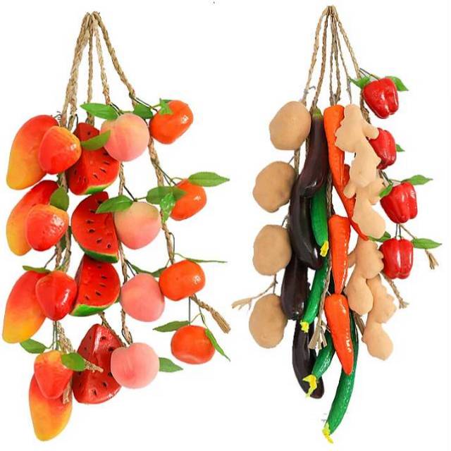 Artificial hanging fruit - Buah gantung imitasi lemon mangga