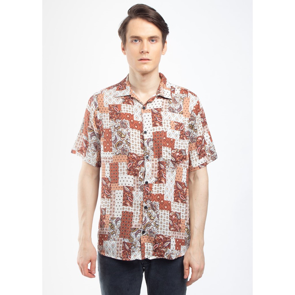 Erigo Short Shirt Gary Brown | Shopee Indonesia