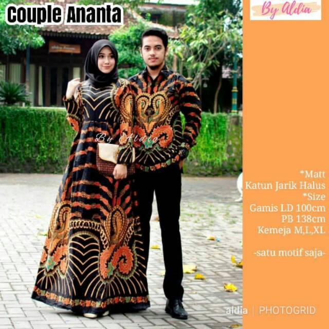 Couple batik ananta sm cew al size ciw m.l.xl