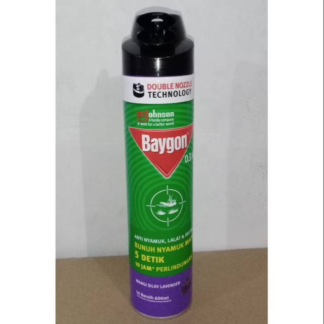 Baygon Lavender kaleng / pembunuh serangga 600ml