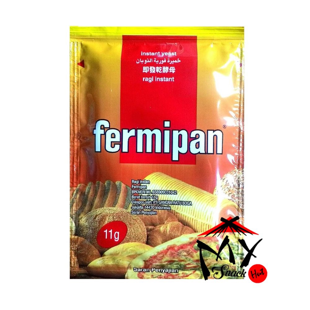 

RAGI FERMIPAN SACHET 11GR FERMIPAN INSTANT DRY YEAST PENGEMBANG SEMUA ROTI MANIS TAWAR KERING HALAL