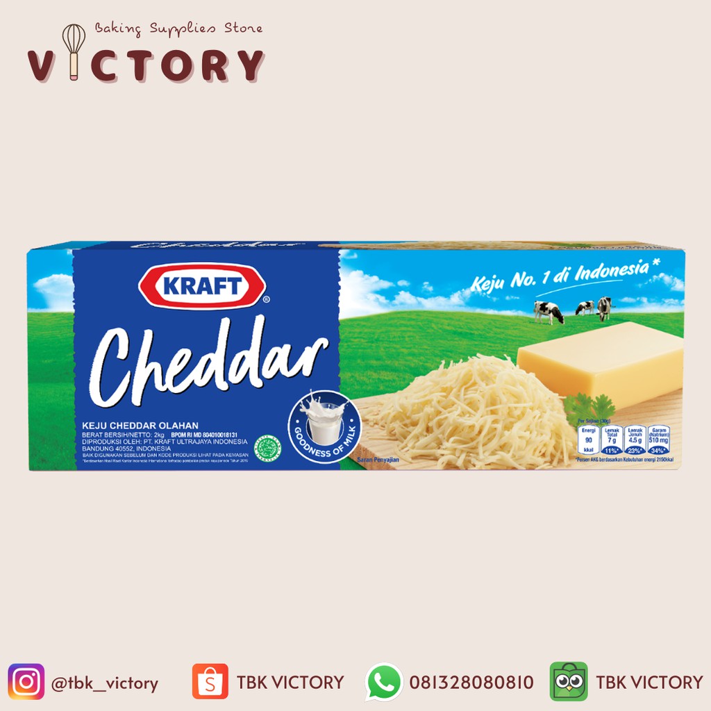 Jual Kraft Keju Cheddar 2kg | Shopee Indonesia