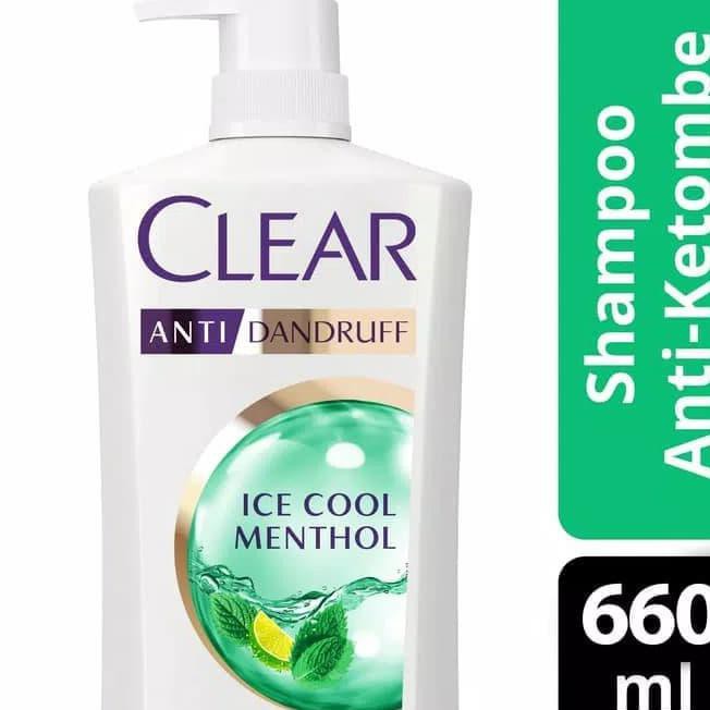y7hg shampoo clear ice cool mentol anti ketombe 680 ml j34r