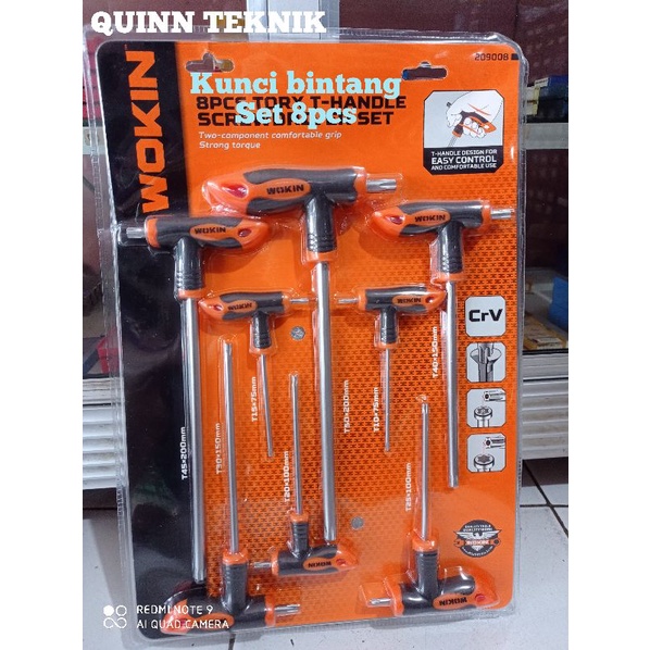 kunci bintang set 8pcs.kunci bintang set 8