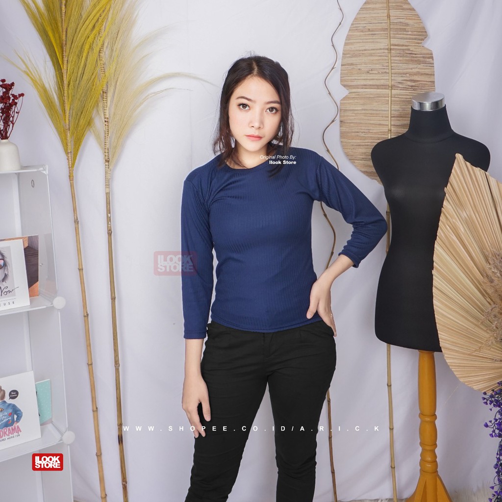ilook | Blouse Eiko RIb | Blouse Pilia RIB - Fit to L-3
