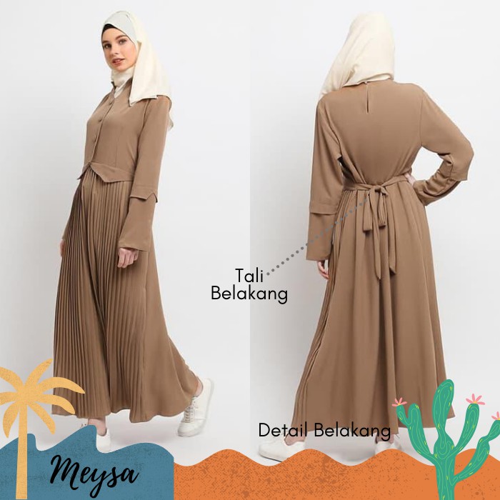 DRESS MUSLIM GAMIS REMAJA DRES MUSLIM FASHION TERBARU WANITA HOMEY DRESS KYLA REMAJA MK 175 CASUAL