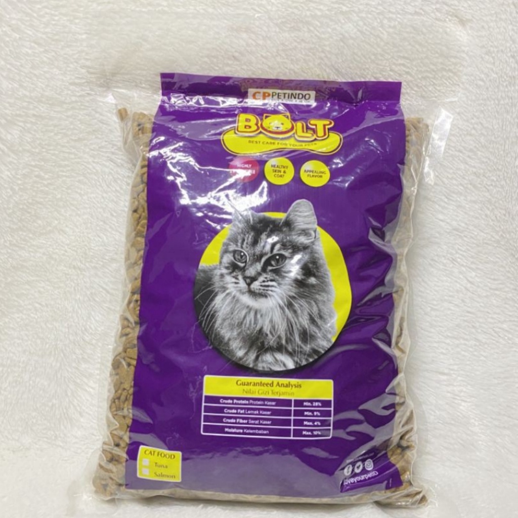 MAKANAN KUCING BOLT REPACK 250 GRAM