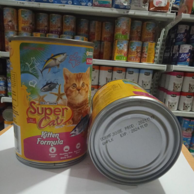 Supercat Kaleng Kitten Formula Makanan Basah Wet Food 400g