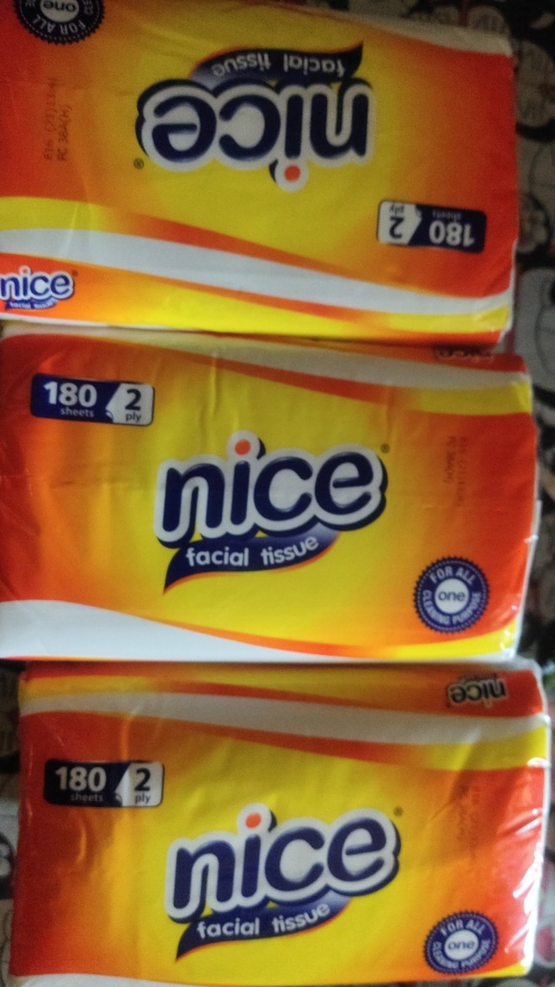 Nice Facial Tissue 180 Sheets [6 Pack]