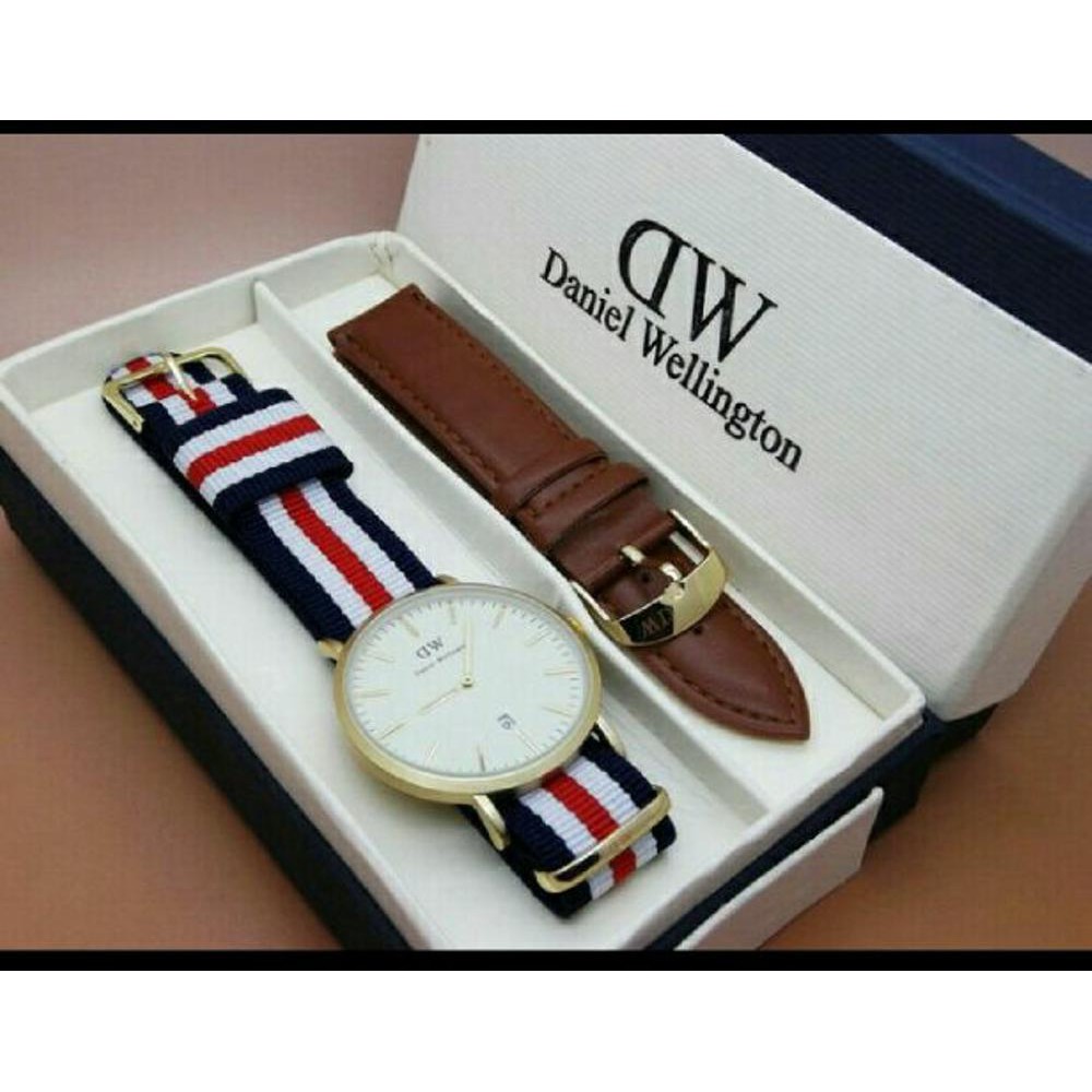 Dijual JAM TANGAN DW DANIEL WELLINGTON PAKET KULIT PERSIS ORIGINAL  GROSIR Limited