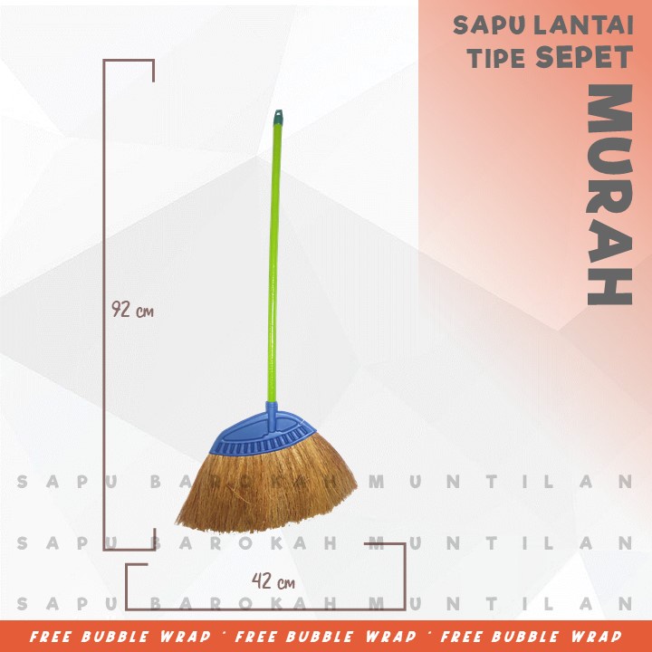 (OMAH) Sapu Lantai Ijuk Serabut Kelapa Sapu Sepet Kelapa