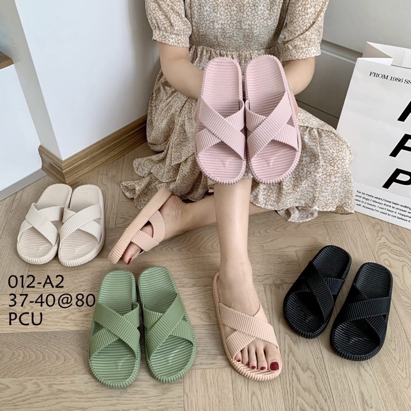 SANDAL KOREA KARET JELLY EMPUK ALINA 012-A2