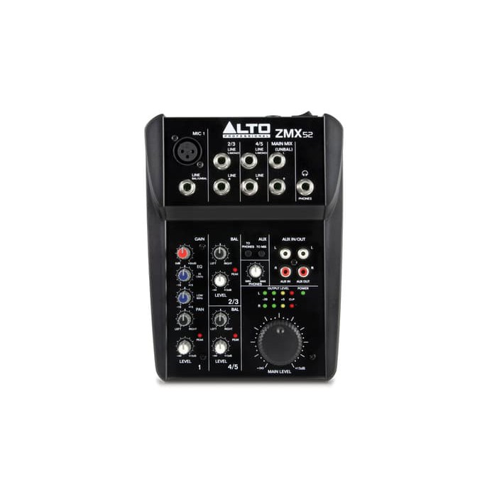 Alto Professional ZMX52 | 5-Channel 2-Bus Mixer with 6 Inputs, 3-Band