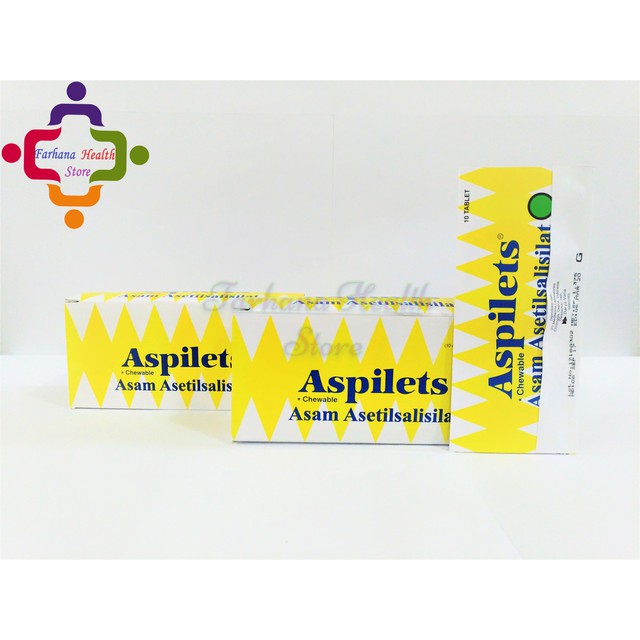 Original Aspilets 80 mg Tablet / Obat Pengencer Darah / Aspilet 80 mg
