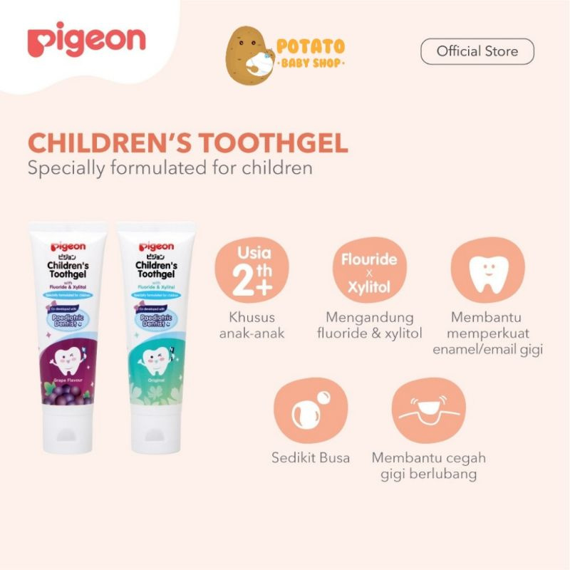 Pigeon Children's Toothgel/ Pasta Gigi Pigeon