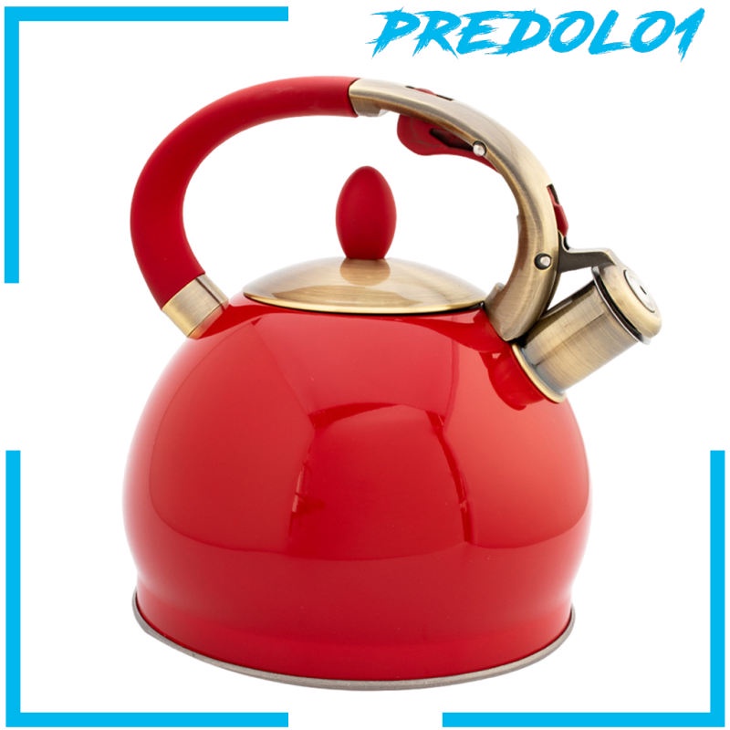 [PREDOLO1] Stainless Steel Whistling Tea Kettle Hiking Cookware Teapot