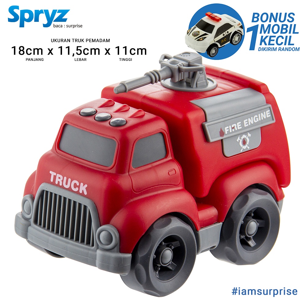 Spryz Turbo 1:20 Mainan Truk Free Wheel