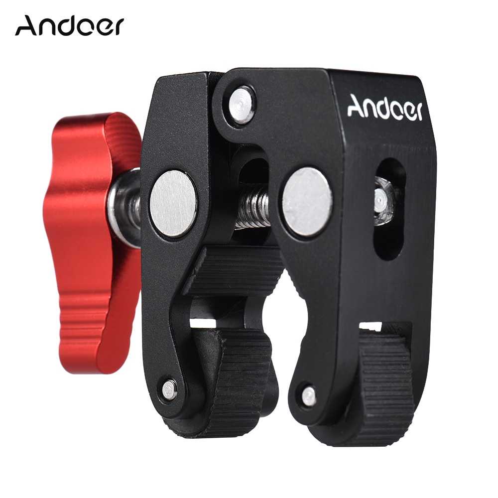 Andoer Ball Head Clamp Magic Arm Kamera 1/4 Thread for LED Light 1420