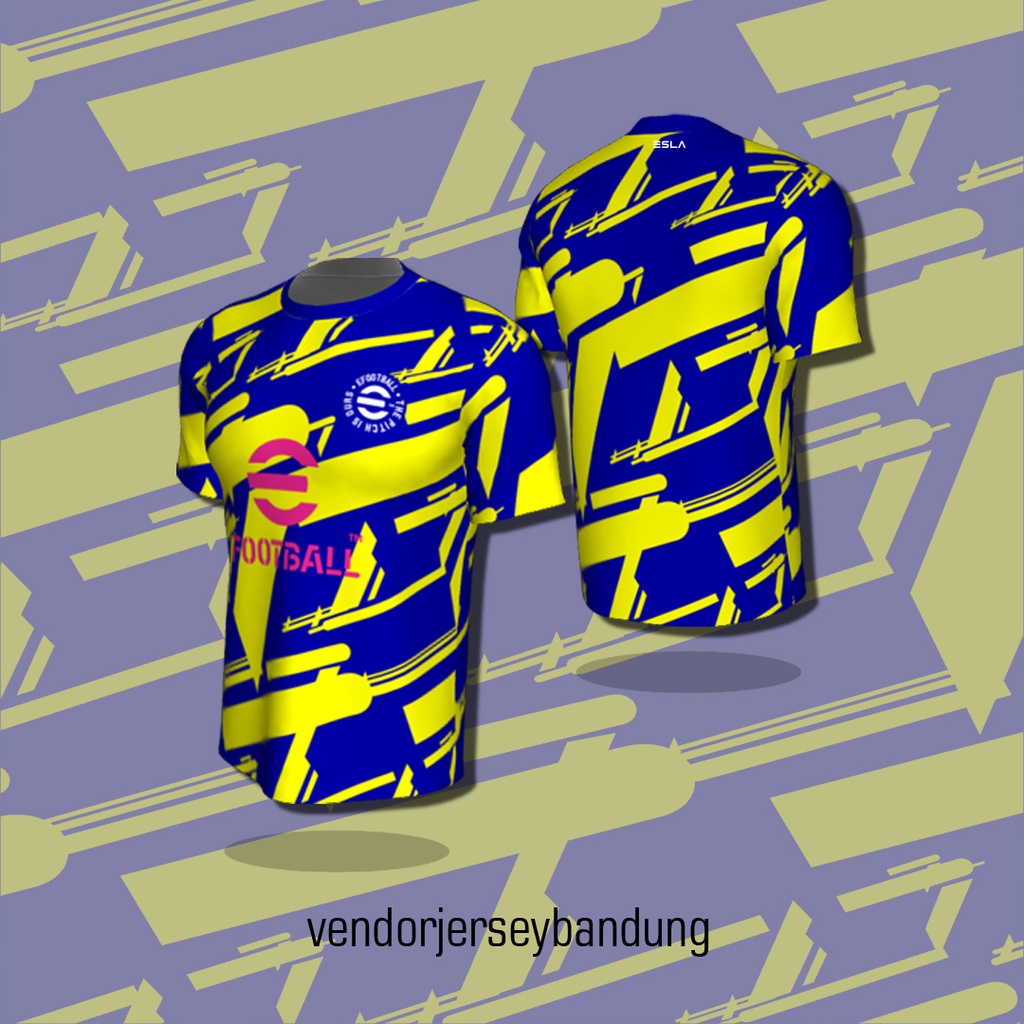 [Bisa COD] Kaos Jersey Bola PES 2022 eFootball v5