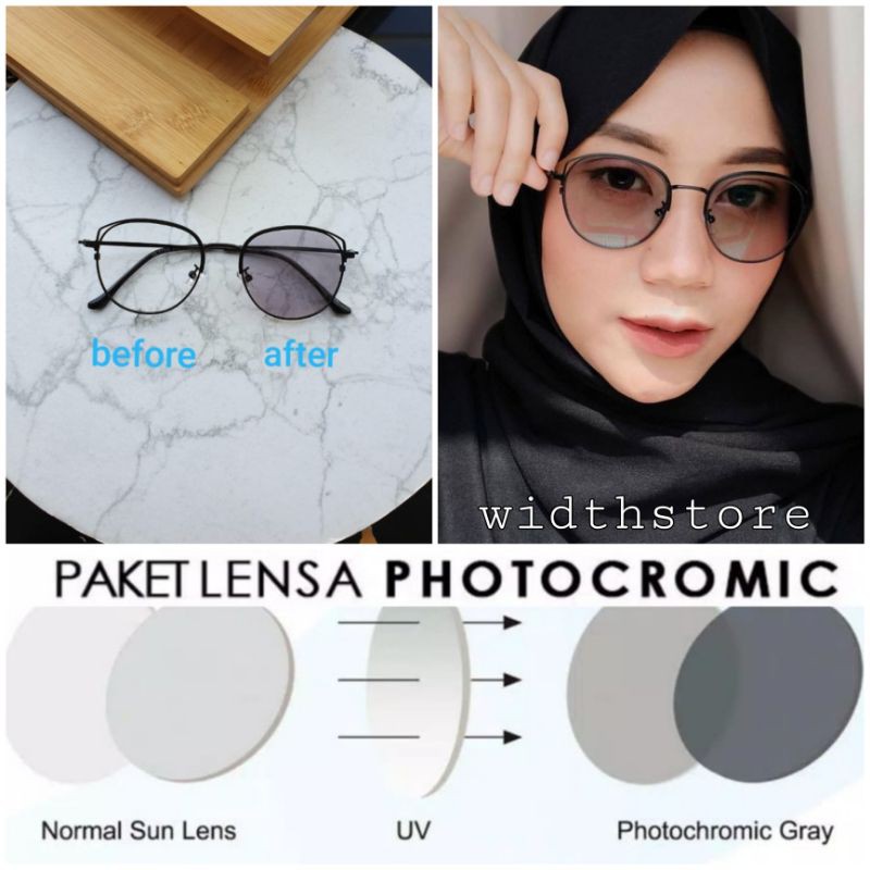 KACAMATA 1308 + LENSA PHOTOCROMIC ANTIRADIASI