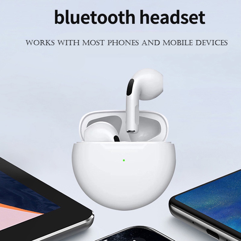 TWS Bluetooth Earphone Wireless Earbud Nirkabel Earbud Peredam Kebisingan Charging Case with Microphone