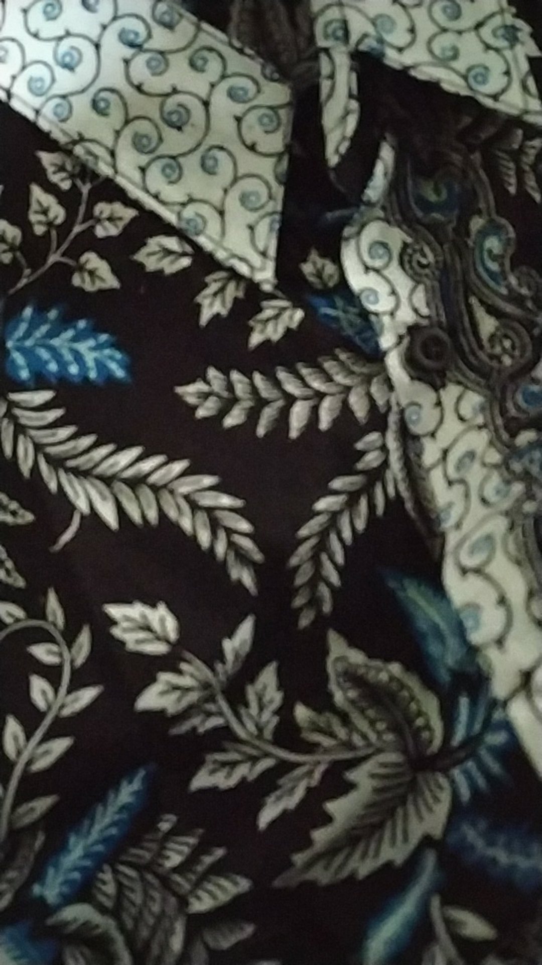 Batik Couple Keluarga Sania Ruffle Ori Ndoro Jowi Dnt Motif Blarak Biru