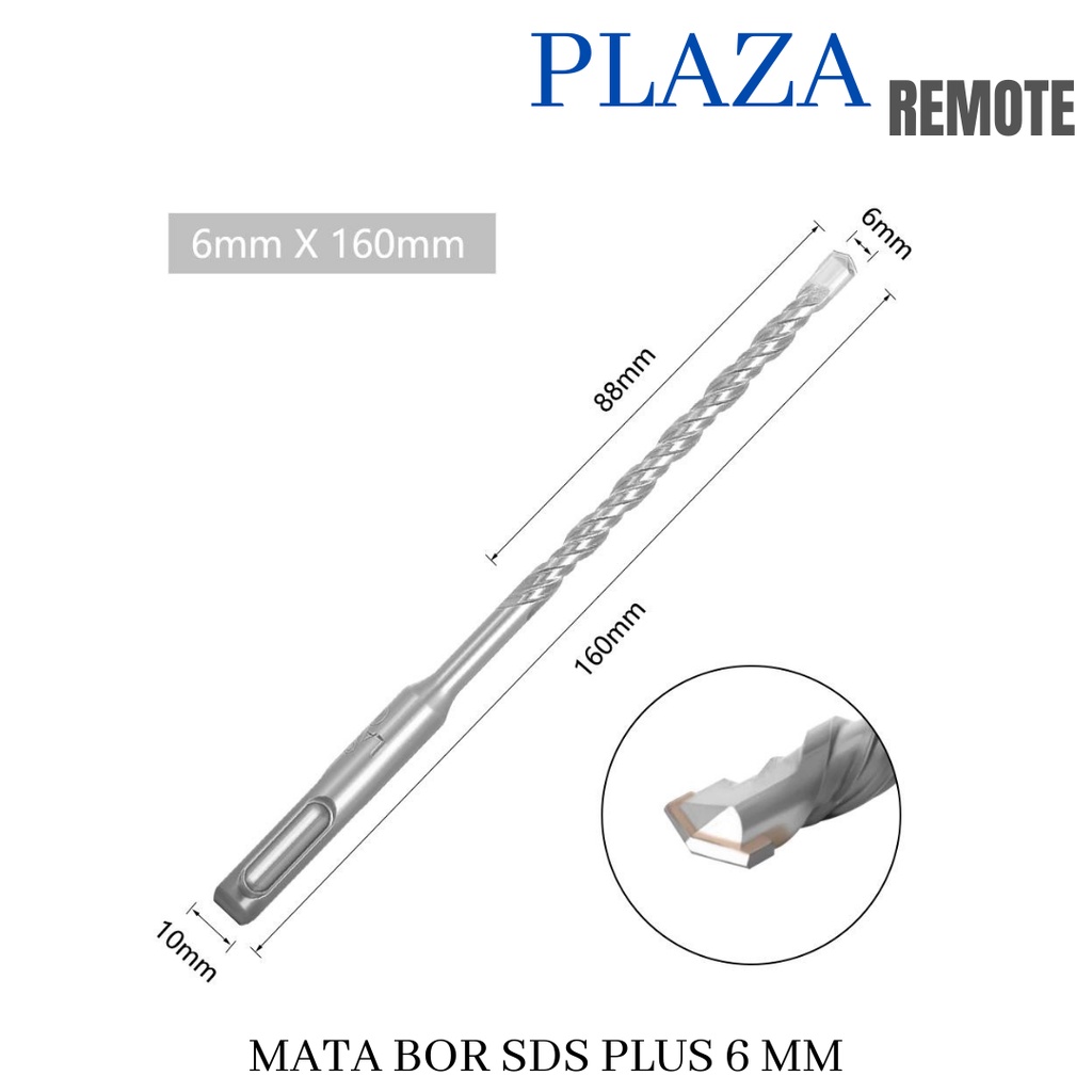 MATA BOR TEMBOK BETON BOBOK SDS PLUS 150 MM DIAMETER 6 MM