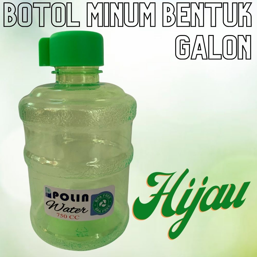 Botol Minum Galon - Botol Minum Plastik Galon - Botol Air Minum Galon Plastik BPA FREE 750ML