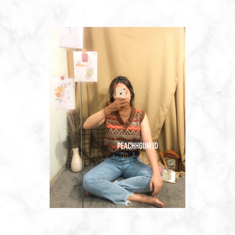 vest rajut / rompi rajut / rompi rajut premium / knit vest premium / knit vest