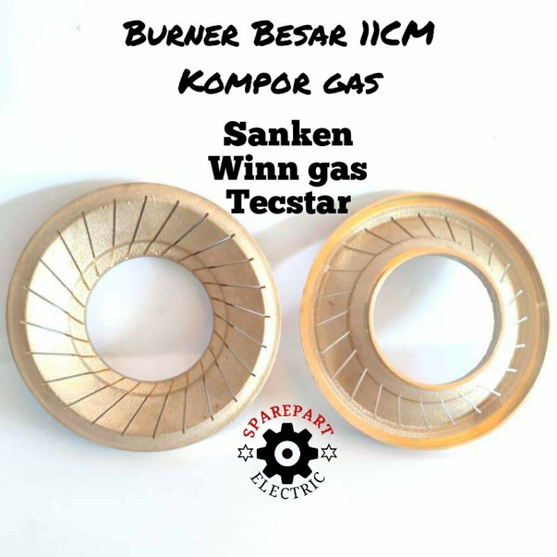 BURNER BESAR KUNINGAN 11CM KOMPOR GAS SANKEN DLL