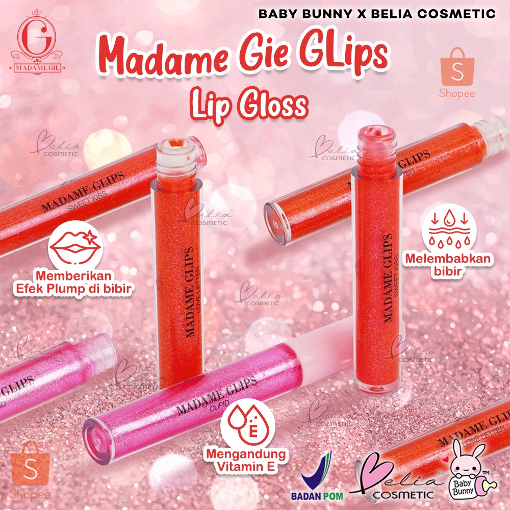 ❤BELIA❤ MADAME GIE Madame Glips - Make Up Lip Gloss | Lip Gloss (✔BPOM)