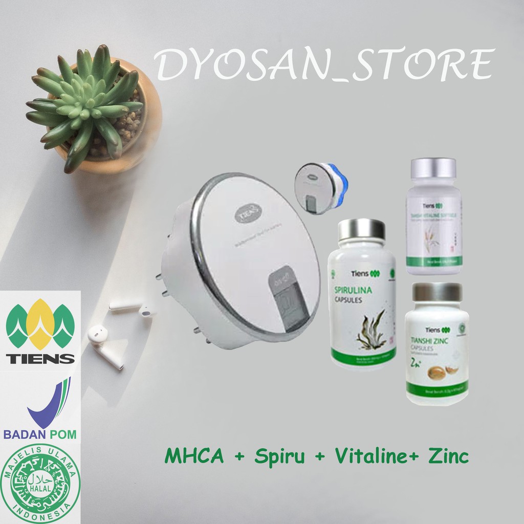Paket Pembesar Payudara MHCA Tiens + Spirulina + Vitaline + Zinc