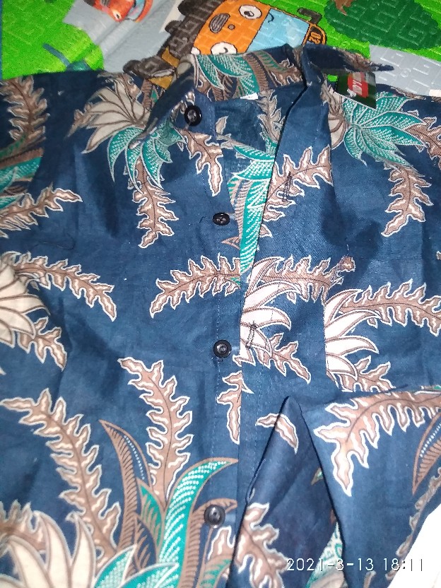 Kemeja Batik Anak / Hem Anak Pendek Laki Laki Motif Ulir 1-13 Tahun