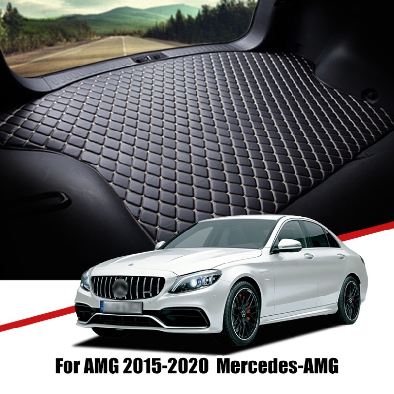 Matras Bagasi Mobil Bahan Kulit Untuk Mercedes AMG C Class 2015 2016 2017 2018 2019 2020