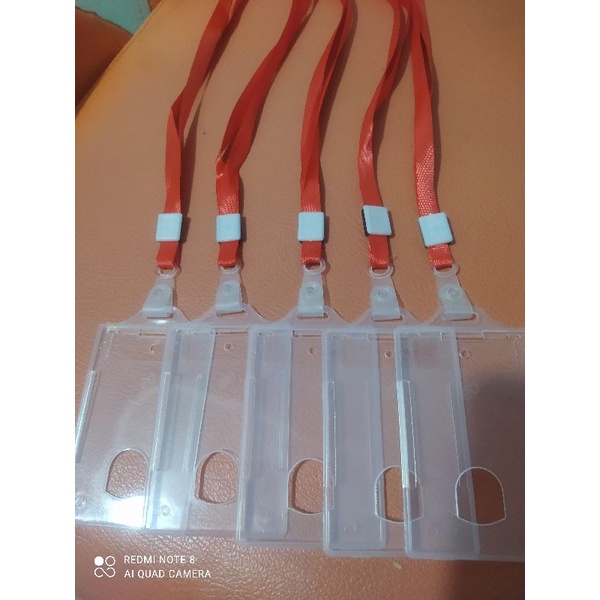 

set name tag, tempat kartu+tali lanyard polos, id card, gantungan kartu
