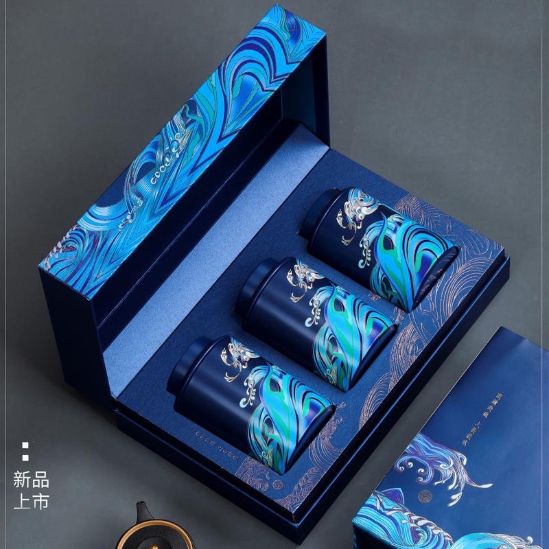 CHINESE ROCK TEA GIFT PREMIUM DAUN TEH SUPER LONGJINGCHA/ JINJUNMEI/LV CHA GIFT BOX