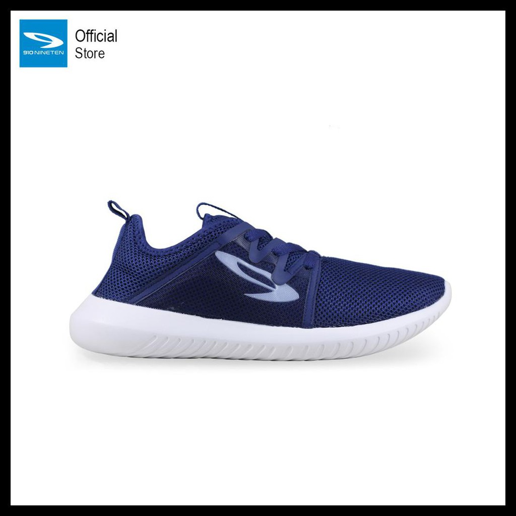 {BISA COD} 910 Nineten Shinji 1.5 Sepatu Running Unisex - Biru Dongker Putih BERGARANSI Kode 92
