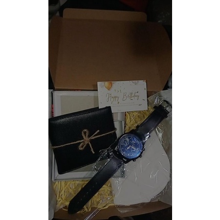 

[TERMURAH DI JAWA TIMUR] Hampers Cowok stylish dompet jam bebas request kado ultah kado doi kado wisuda kado anniversary