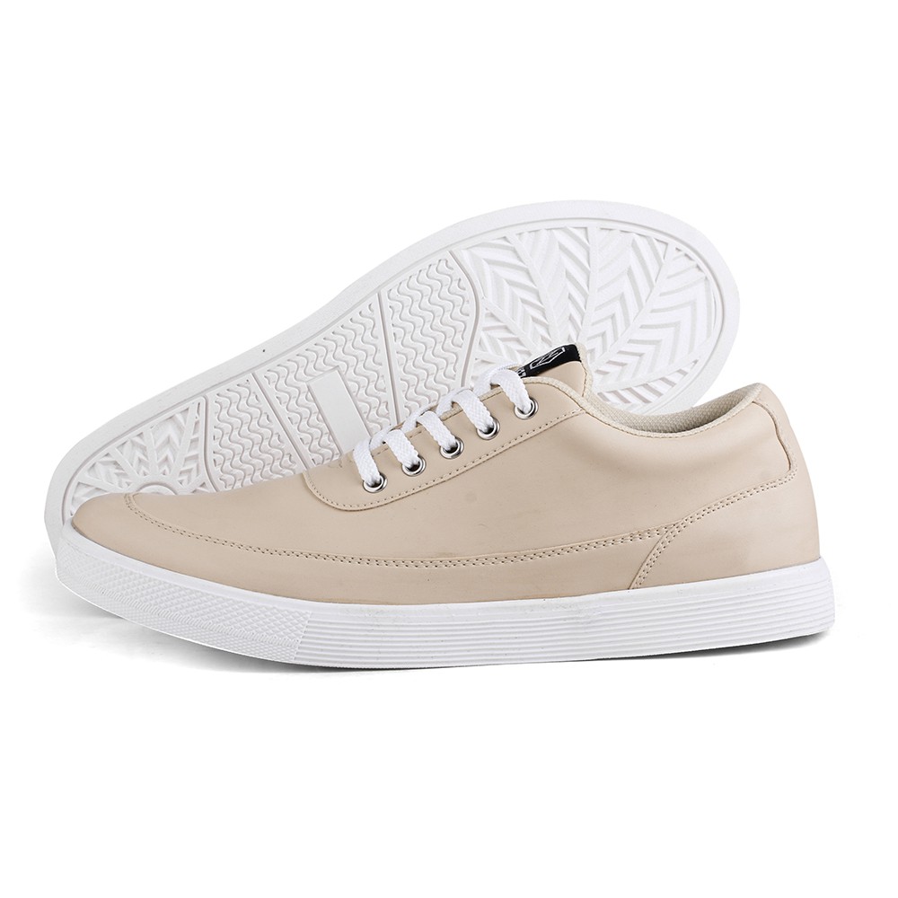 DEDRICK |ManNeedMe x NAZ| Sepatu Sneakers Pria Casual ORIGINAL-Cream White