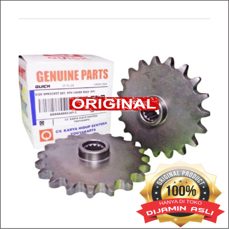 Gear CB gir SIDE SPROCKET 20T Traktor RTH CAKAR BAJA Original QUICK