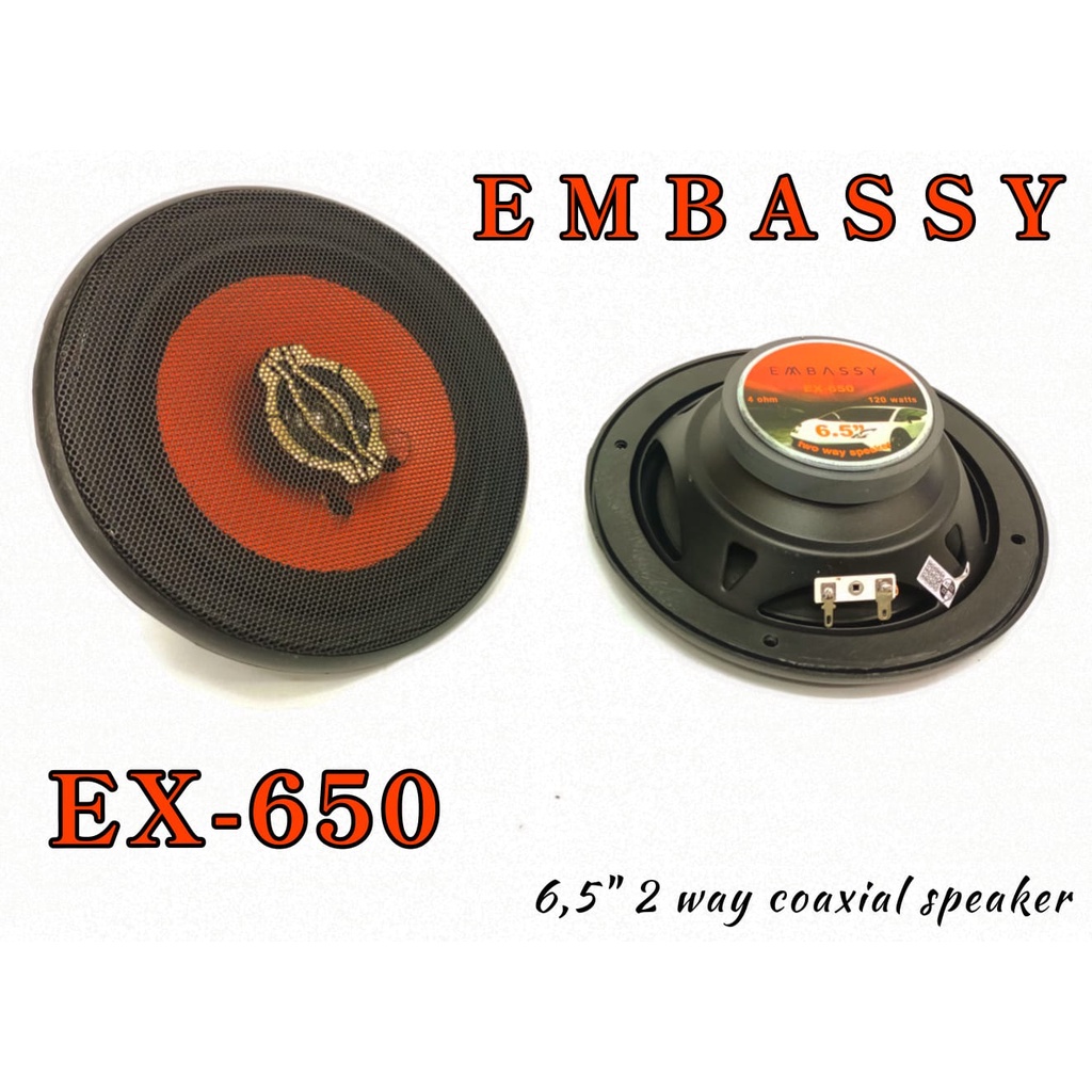 SPEAKER COAXIAL 6,5 Inch 2 Way Embassy EX-650