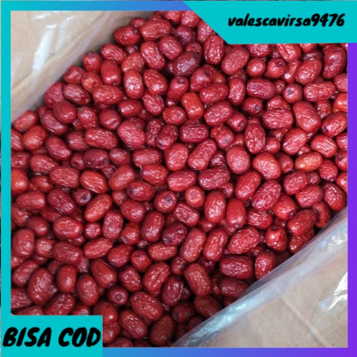 

⭐BISA COD⭐ Angco Premium Ukuran Medium Kemasan 1kg/ Hong Zao/ Red Dates 1 kg