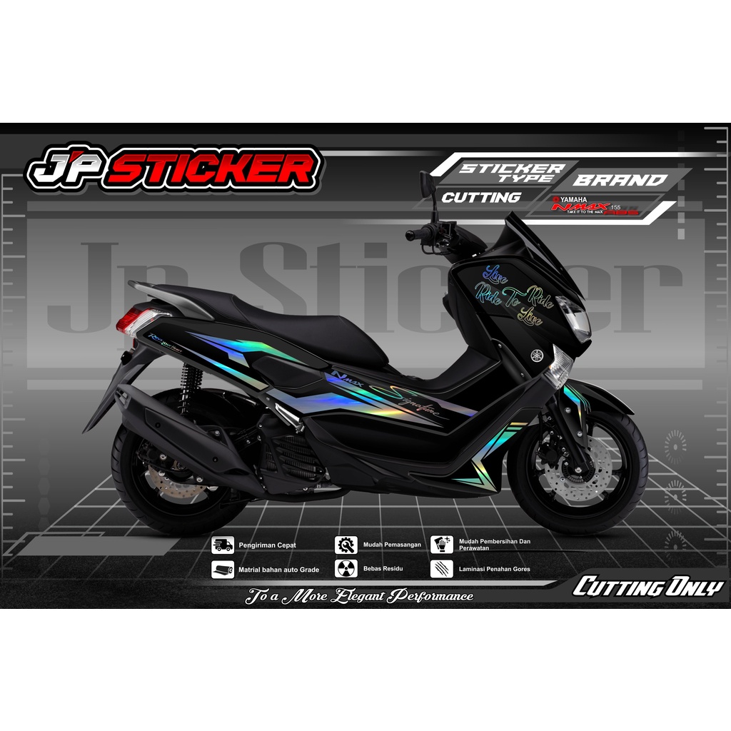 Sticker Nmax - Stiker Striping Cutting Body  Motor Yamaha NMAX OLD 2016-2019 155 JP.CT.001