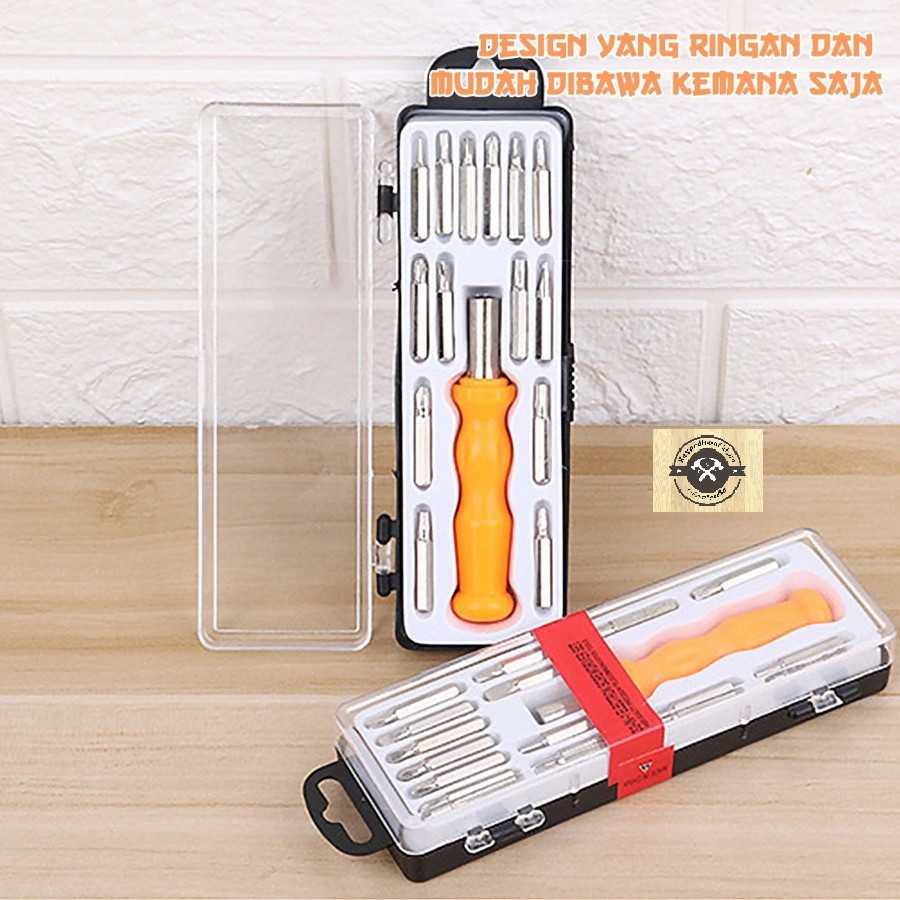 Obeng Set 16 in 1 Mini Screw Driver 16in1 Magnet Kecil Serbaguna HP Screwdriver Magnetic Multifungsi