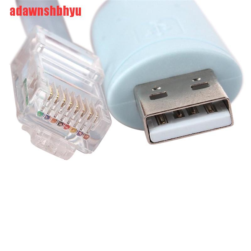 Adaptorwnshbhyu Kabel USB Ke RJ45 Untuk Konsol Cisco