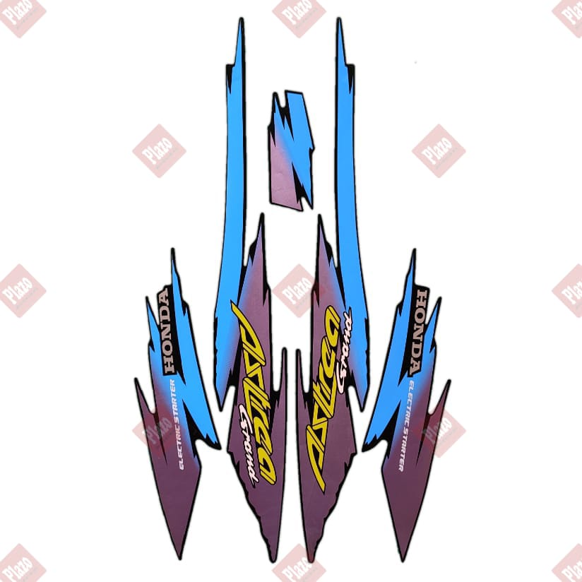 Striping motor / stiker lis honda Astrea grand 1994 biru
