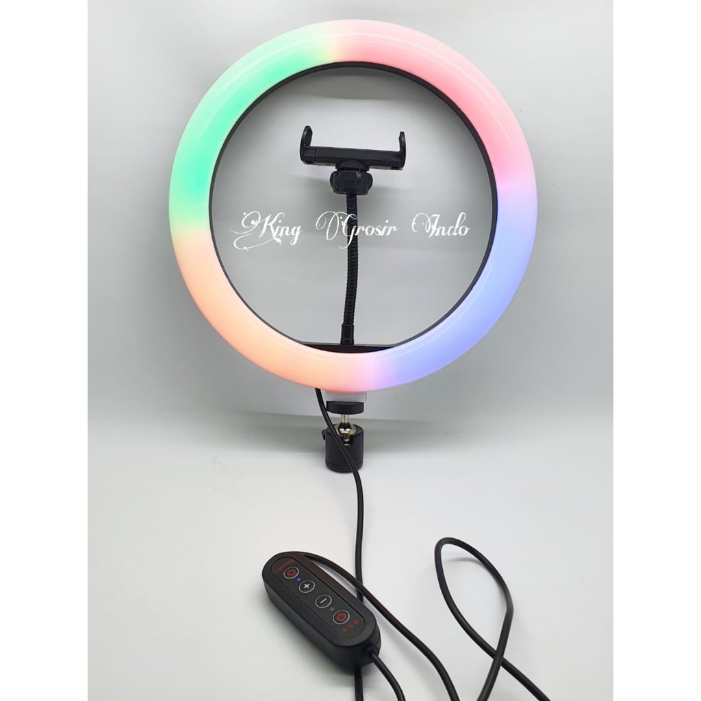 Soft Ring Light RGB LED MJ26 / Lampu Selfie Studio Photo ( 10 Inch / 26 cm )